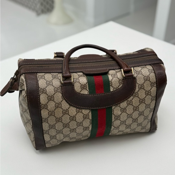 Gucci Vintage “Boston Tote”. - Picture 9 of 17